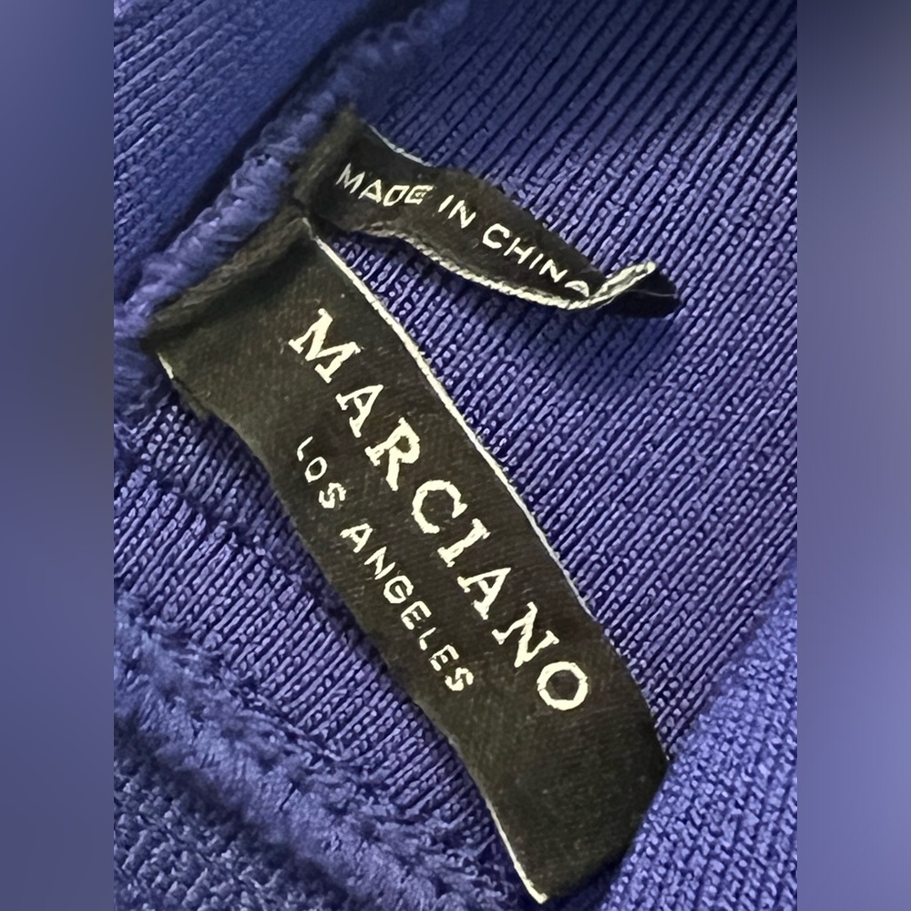 Guess by Marciano Royal blue bandage/ bodycon midi dress, Size small - Picture 8 of 9